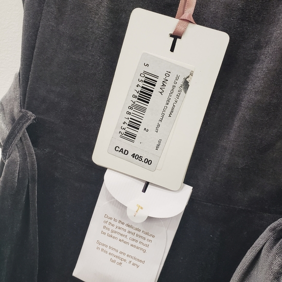 TED BAKER VELVET JUMPSUIT - Picture 4 of 6